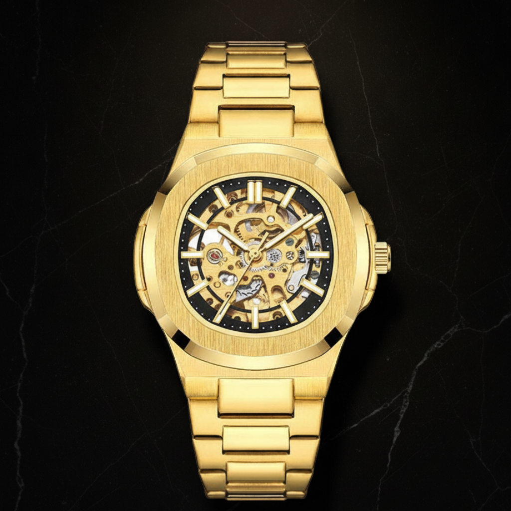 Montre automatique squelette homme — Ivoire