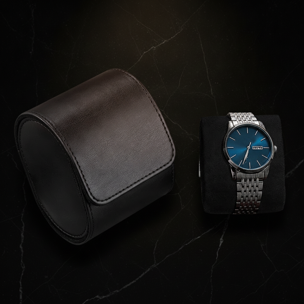 Étui de voyage pour montre — Noir, 1 emplacement